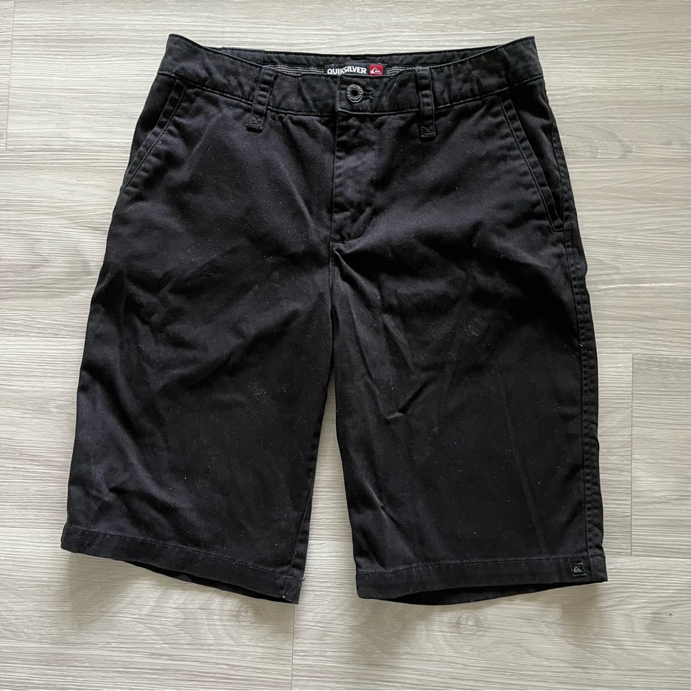 Quicksilver Black Chino Shorts Size:27